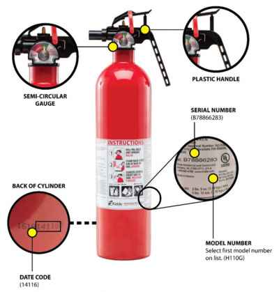 Post thumbnail for Kidde Recall of Plastic Handle & Push Button Pindicator Fire Extinguishers