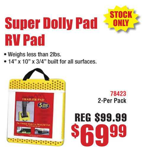 Super Dolly Pad RV Pad