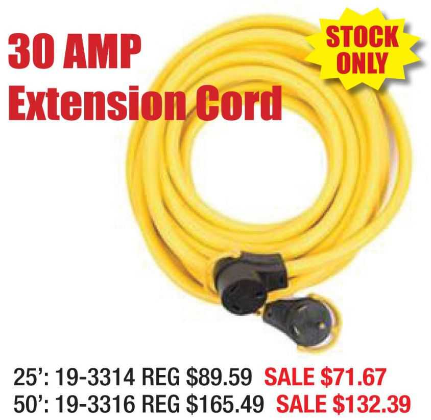 30 AMP Extension Cord