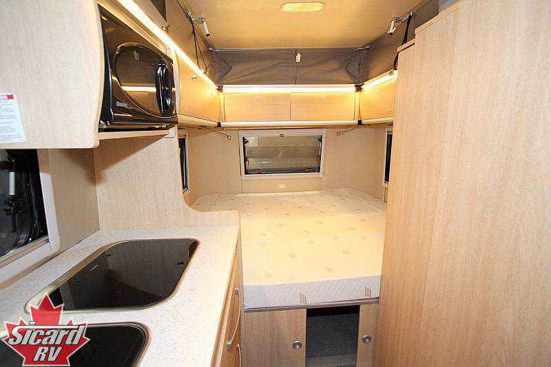 2019 Erwin Hymer Touring GT Kitchen and Bed