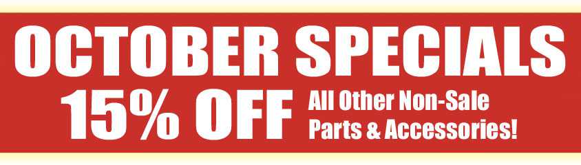 15% Off All Other Non-Sale Parts And Accessories