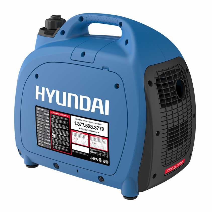 Hyundai HY2000P Inverter Generator Rear