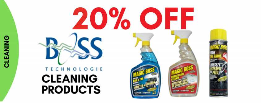 20% Off BOSS Cleaning Products