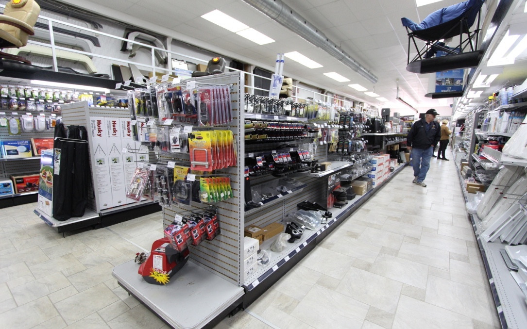 RV Parts Department Aisles