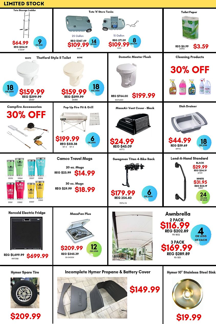 Page 4: Featured Items - Limited Stock