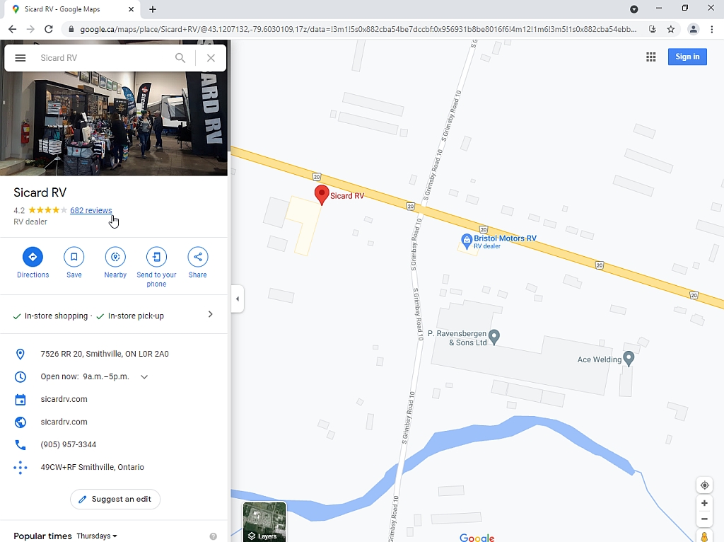 Writing A Google Review Sicard RV