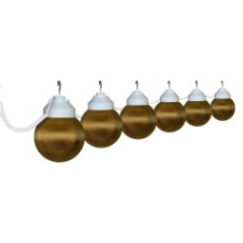 string globe lights in bronze
