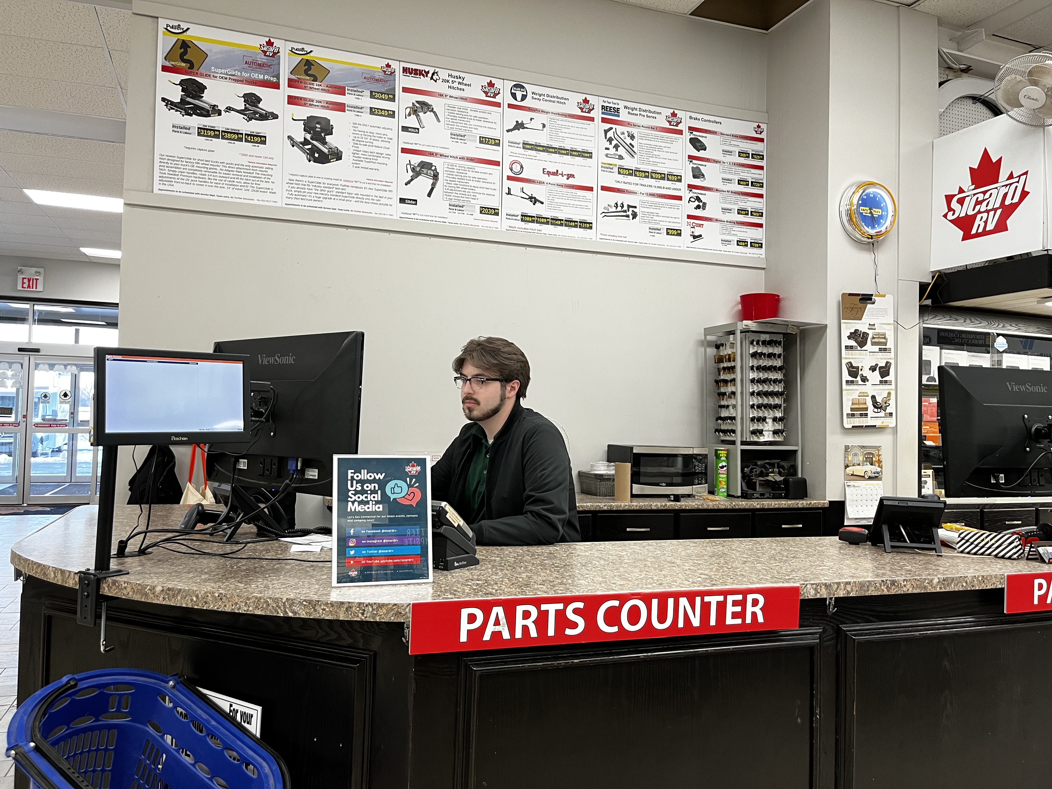 RV Parts Counter